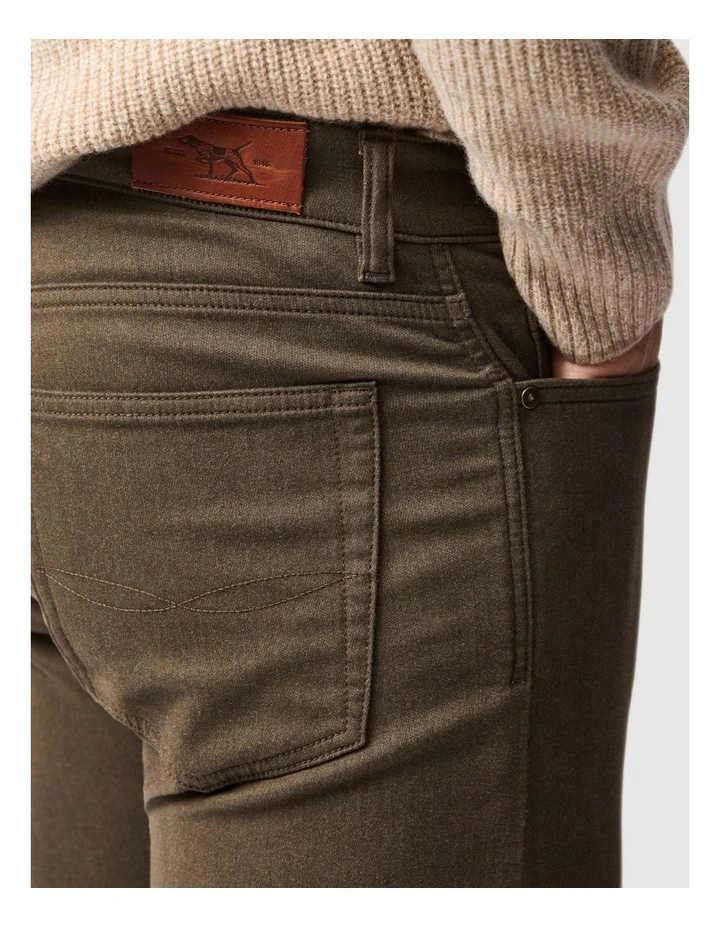 Motion Melange Long Leg Straight Fit Jean in Nutmeg image 6