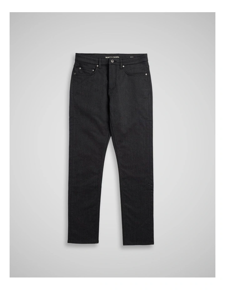 Motion Melange Straight Fit Jean in Onyx image 4