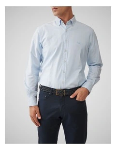 Oxford Long Sleeve Sports Fit Shirt in Cornflower