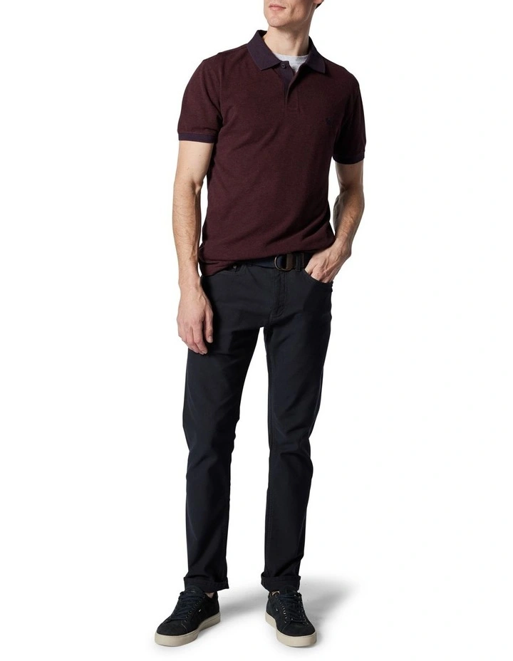 New Haven Sports Fit Polo in Red image 2