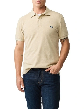 The Gunn Sports Fit Polo in Oat