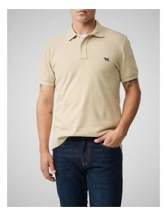 The Gunn Sports Fit Polo in Oat