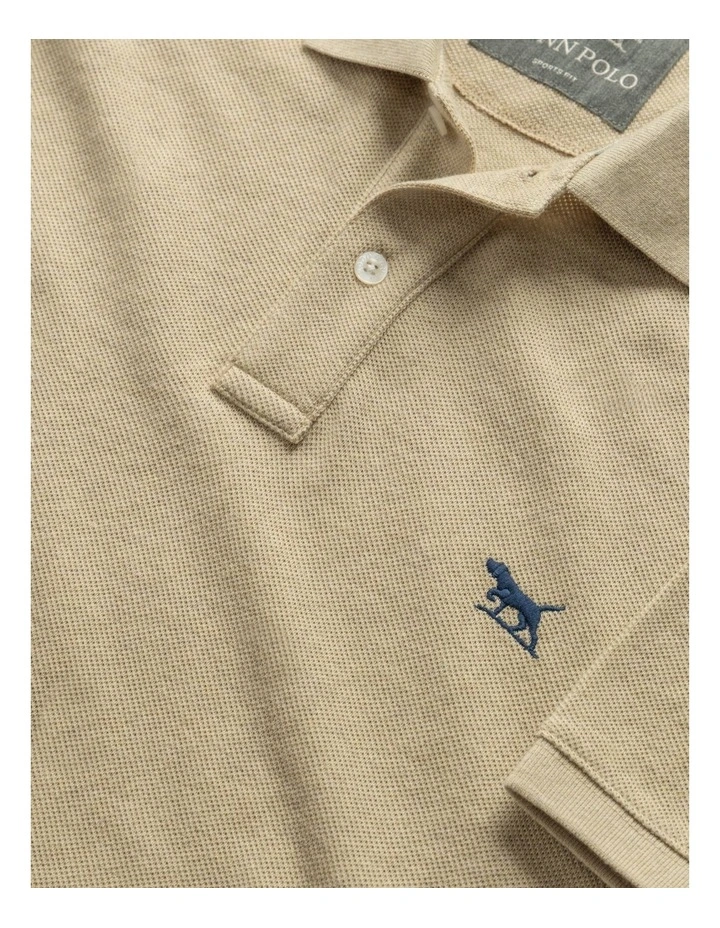 The Gunn Sports Fit Polo in Oat image 5