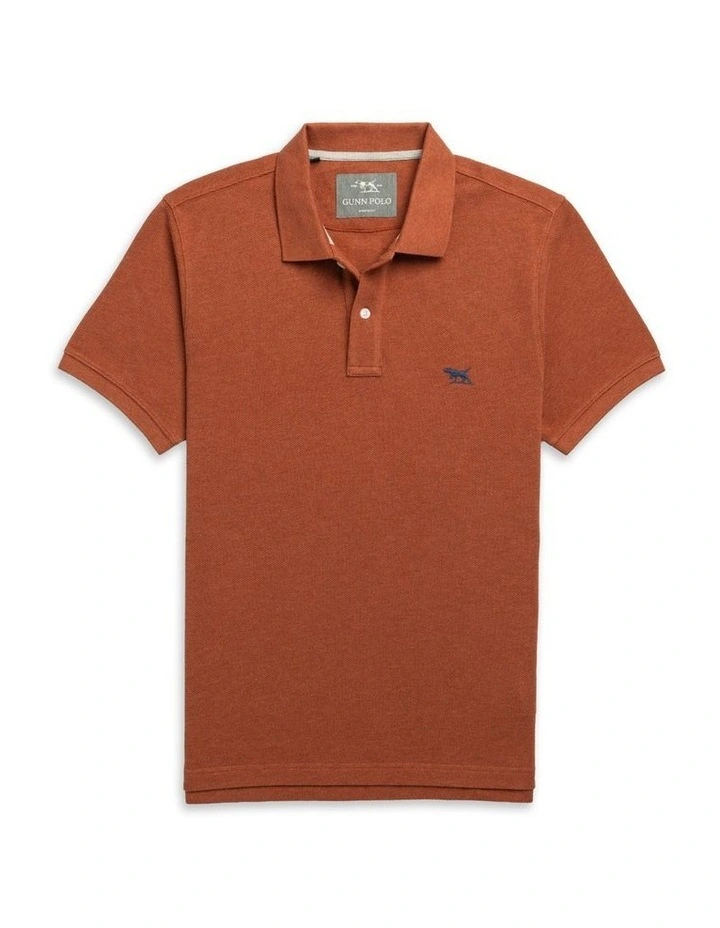 The Gunn Sports Fit Polo in Terracotta image 4