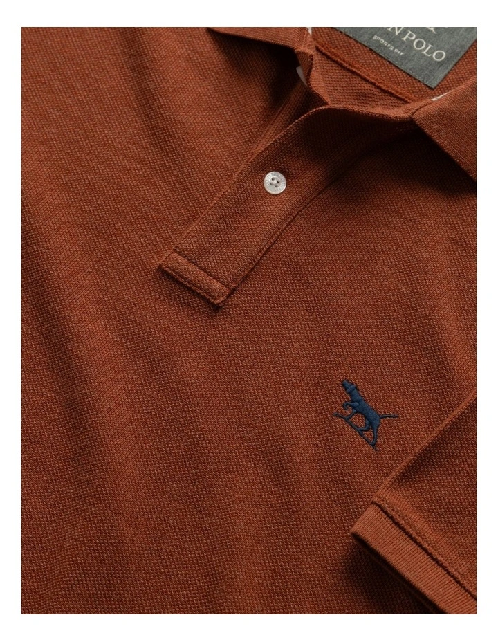 The Gunn Sports Fit Polo in Terracotta image 5
