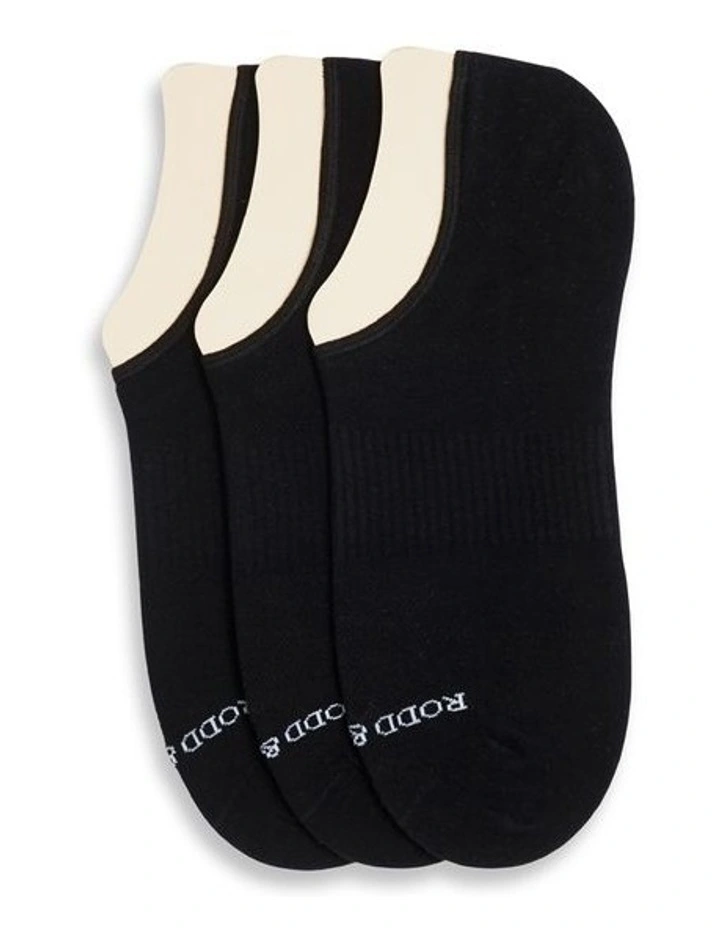 Edgecumbe No-Show 3-Pack Sock in Onyx image 1