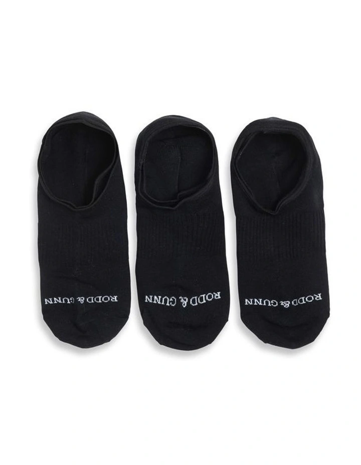 Edgecumbe No-Show 3-Pack Sock in Onyx image 3