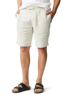 Linen 9" Resort Shorts in Oatmeal