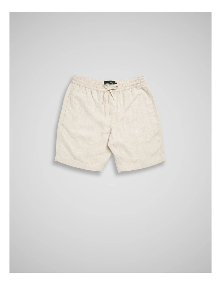 Linen 9 inch Resort Short in Oatmeal image 4