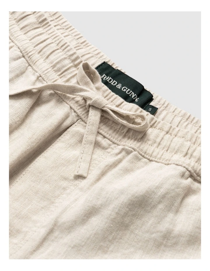 Linen 9 inch Resort Short in Oatmeal image 5