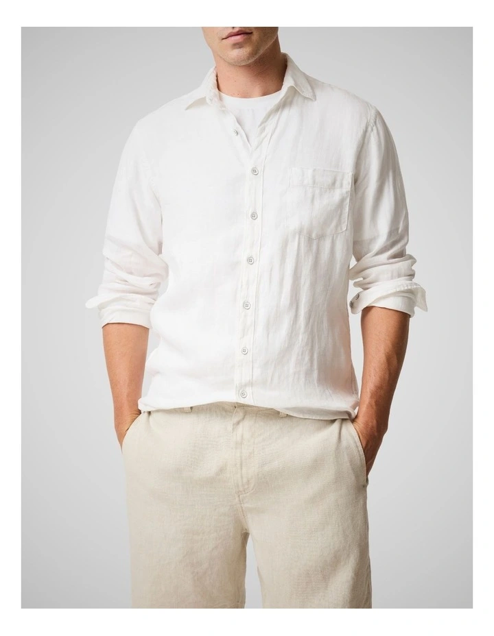 Coromandel Sports Fit Shirt in Snow image 1