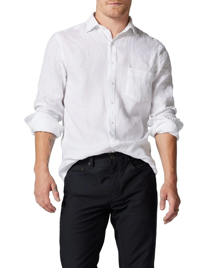 Coromandel Sports Fit Shirt in Snow image 1