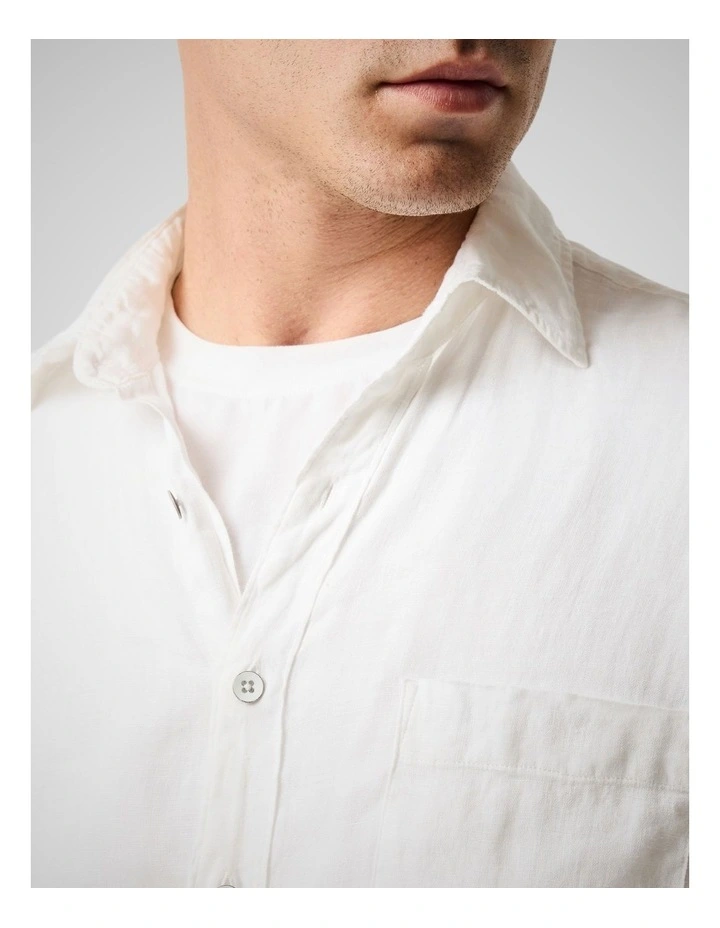 Coromandel Sports Fit Shirt in Snow image 5