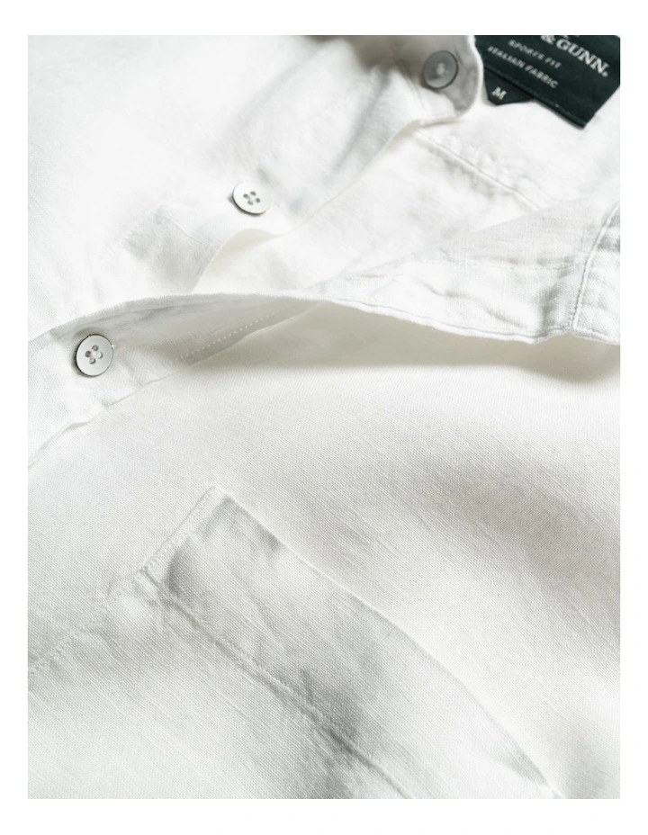 Coromandel Sports Fit Shirt in Snow image 5