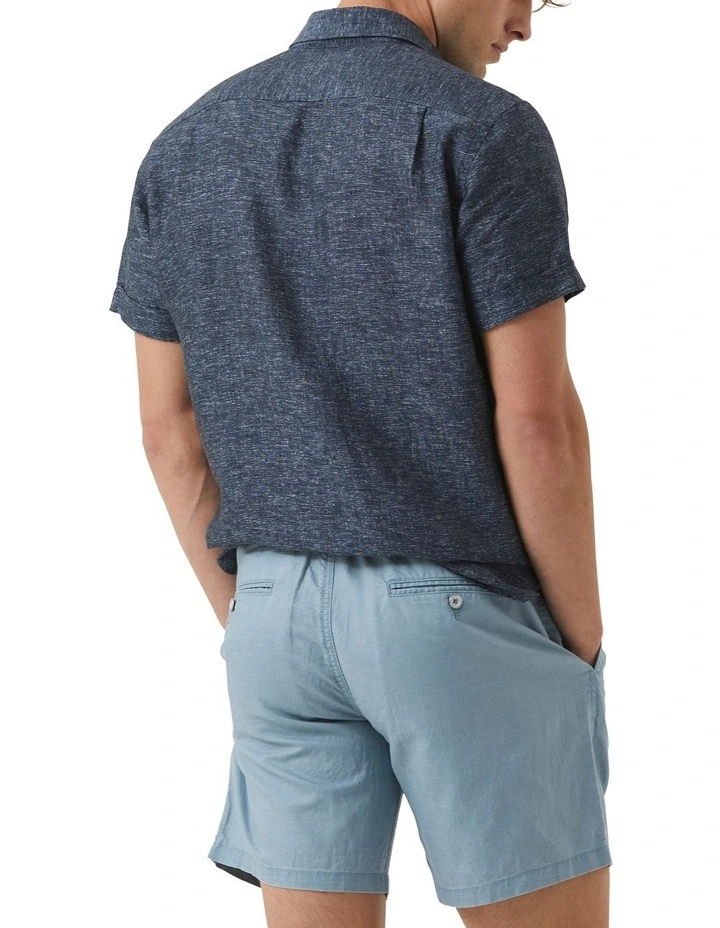Ellerslie Short Sleeve Sports Fit Shirt in Bluesteel image 3