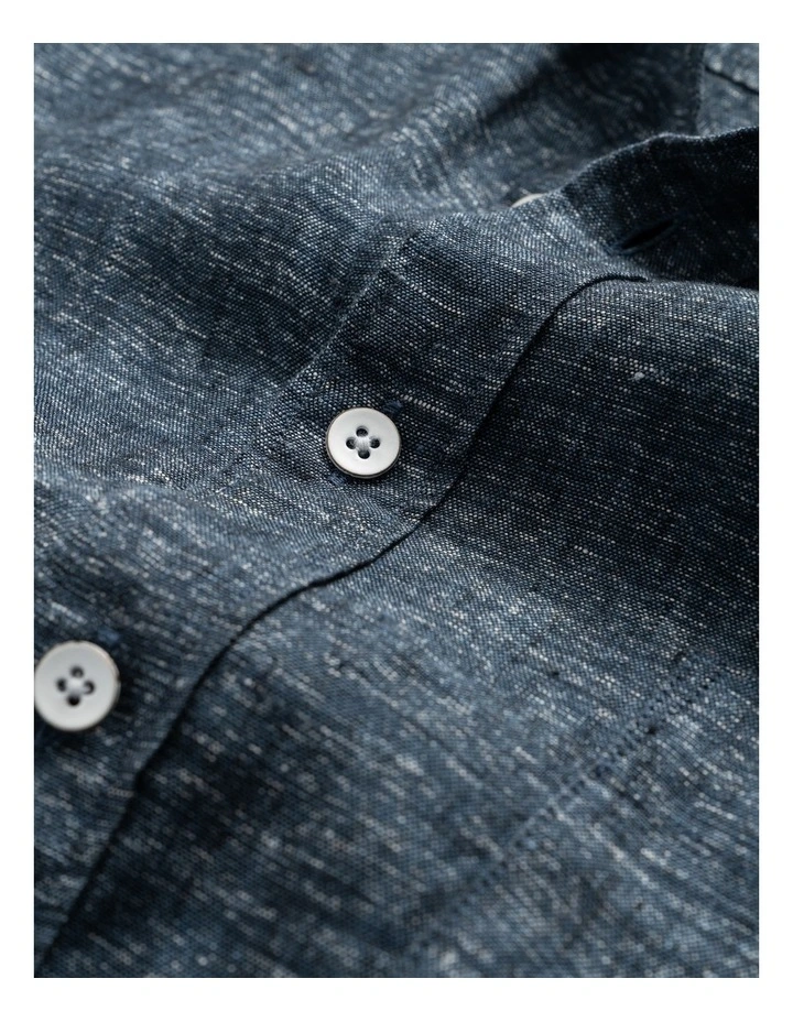 Ellerslie Short Sleeve Sports Fit Shirt in Bluesteel image 5