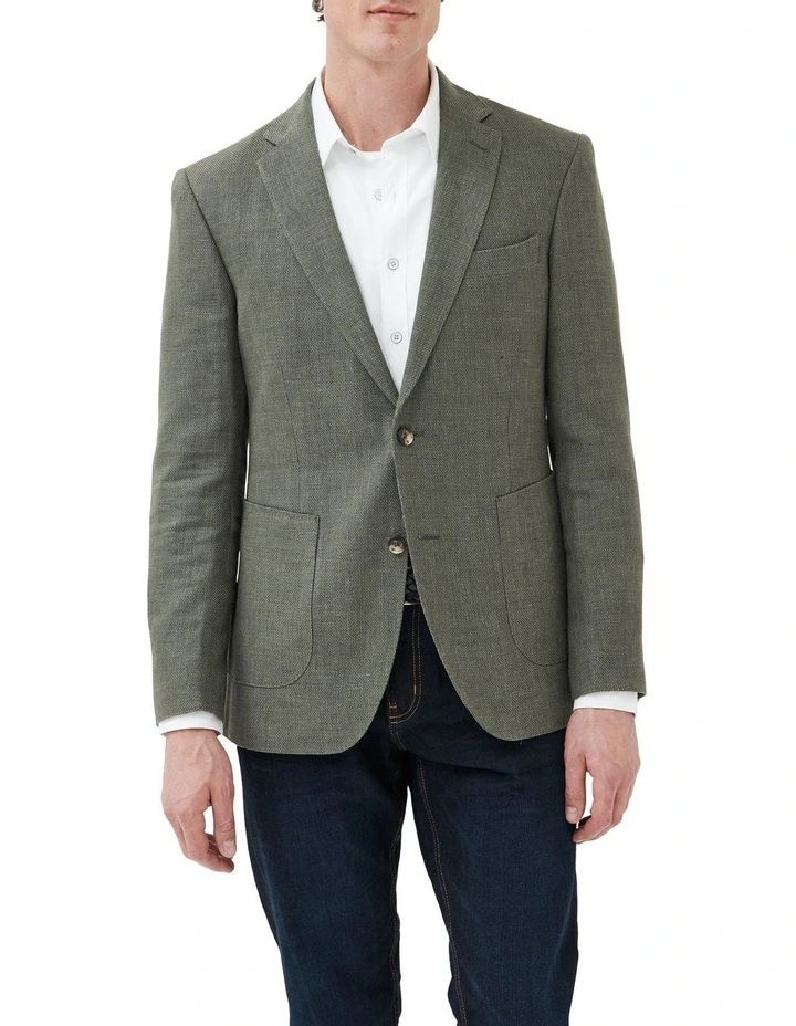 The Cascades Sports Fit Jacket in Green image 1