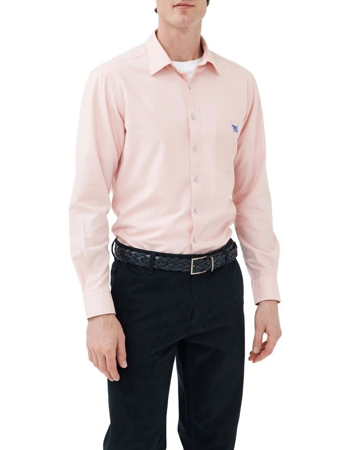 Glenbrook Long Sleeve Sports Fit Shirt in Quartz image 1