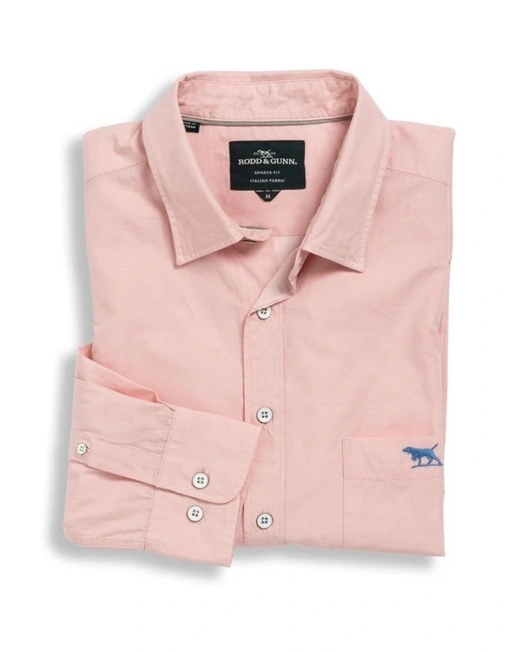 Glenbrook Long Sleeve Sports Fit Shirt in Quartz image 4