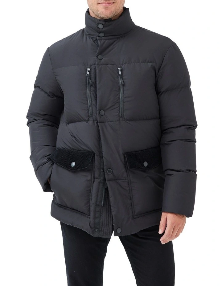 Ohau Down Jacket in Black image 1