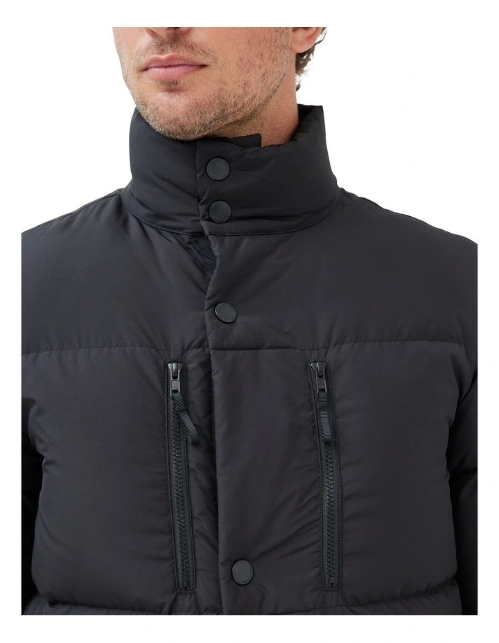 Ohau Down Jacket in Black image 4