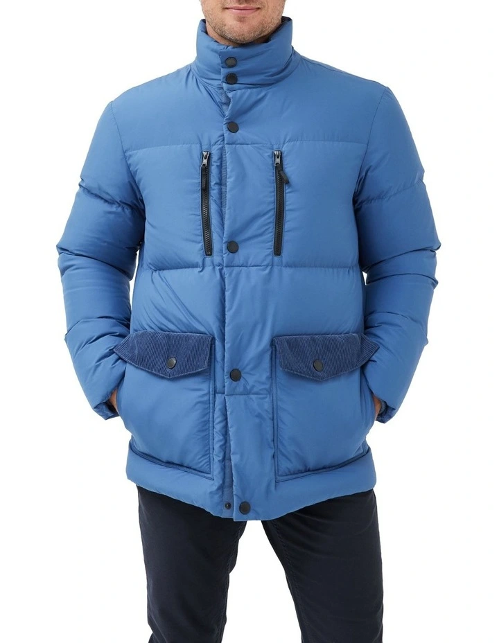 Ohau Down Jacket in Blue image 1