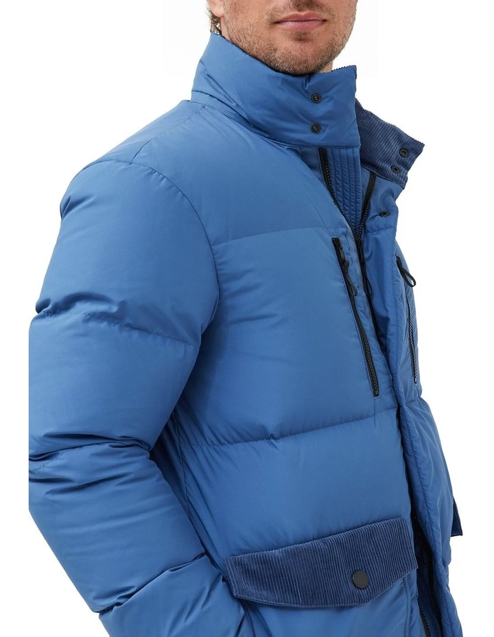 Ohau Down Jacket in Blue image 4