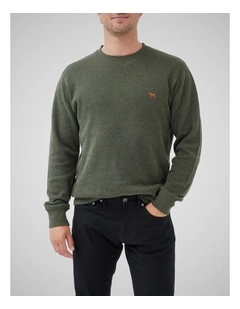 Gunn Crew Neck Sweat in Seaweed