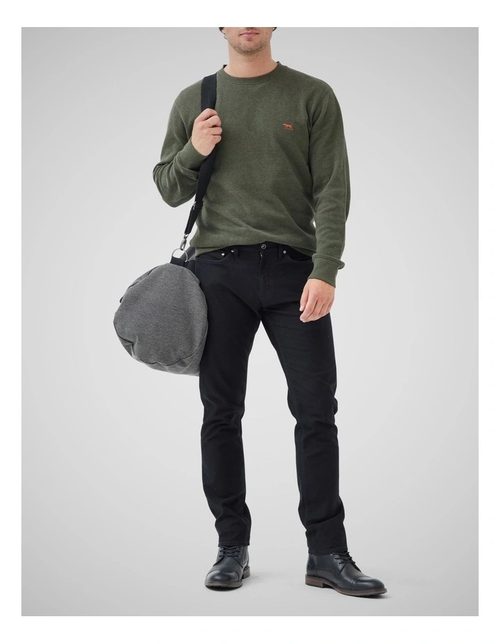 Gunn Crew Neck Sweat in Seaweed image 2