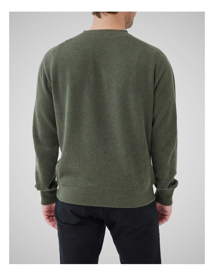 Gunn Crew Neck Sweat in Seaweed image 3