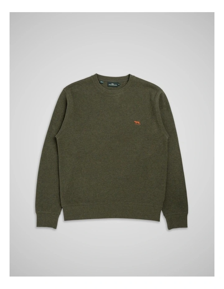 Gunn Crew Neck Sweat in Seaweed image 4