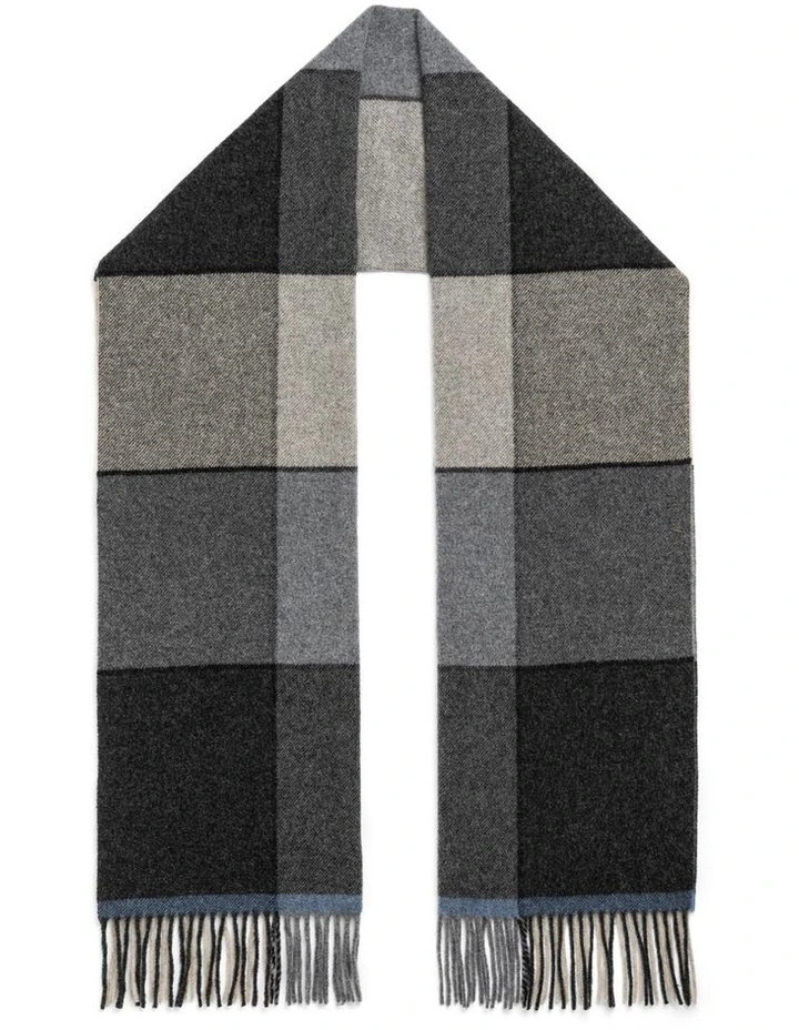 Jackson Street Scarf in Charcoal Multi image 2