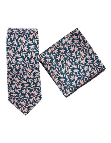 Tie & Hank Set in Teal