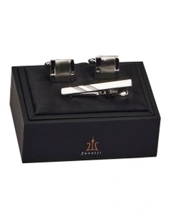 Boxed Cuff Links in Silver