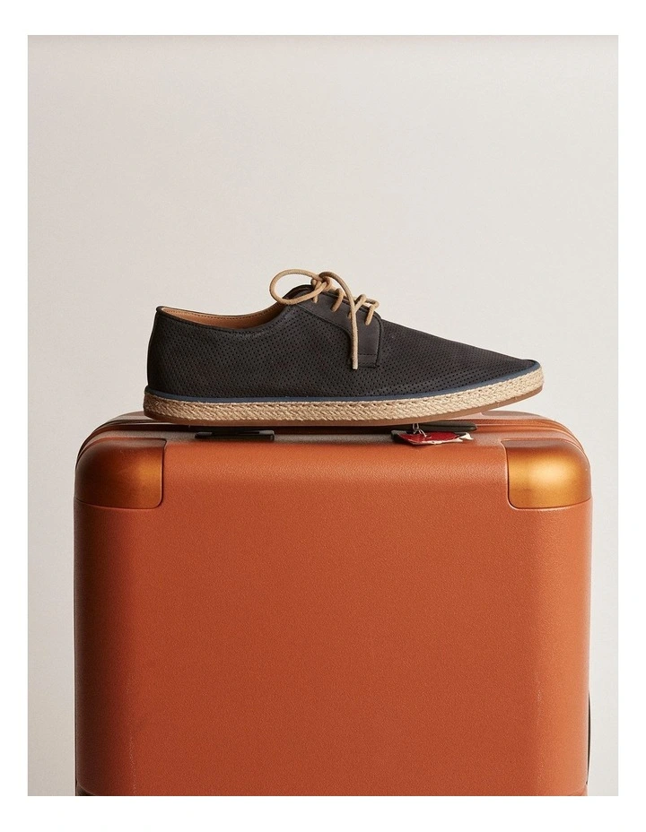 Panama Nubuck Espadrilles Shoes in Navy image 2