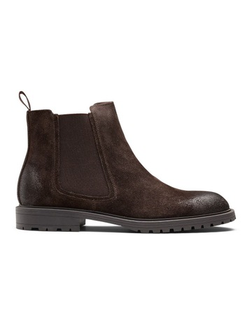 Riley Suede Chelsea Boots in Chocolate