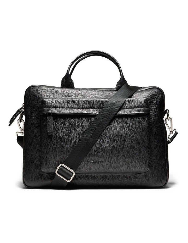 Berkley Leather Briefcase in Black image 1