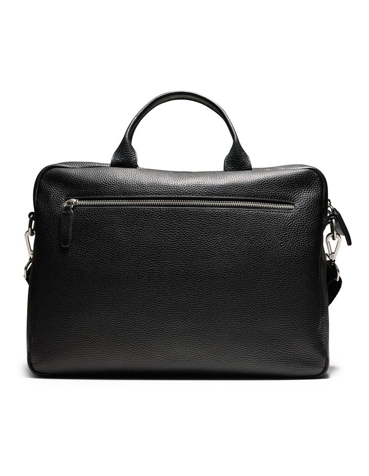 Berkley Leather Briefcase in Black image 4