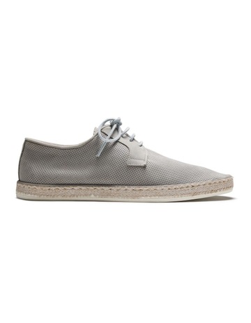 Panama Nubuck Espadrilles Shoes in Light Grey