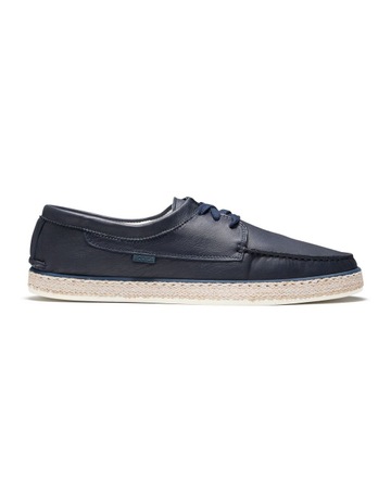 Panama Suede Deck Shoes in Navy
