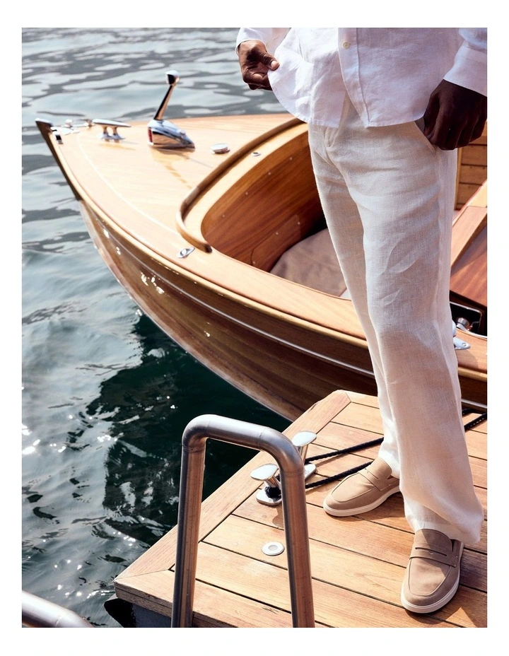 Breeze Nubuck Loafers in Sand image 2