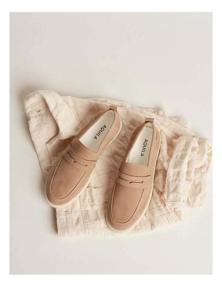 Breeze Nubuck Loafers in Sand image 6