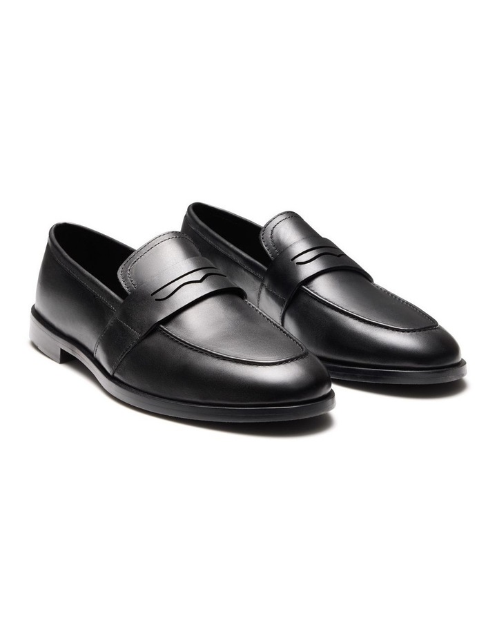 Elliot Penny Loafers in Black image 3