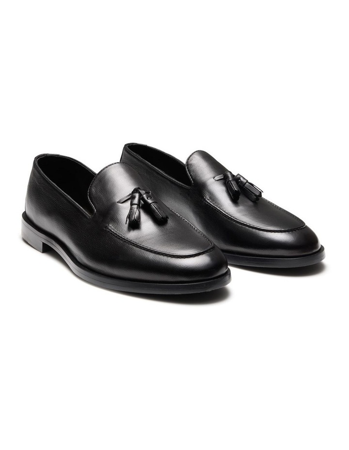Elias Tassel Loafers in Black image 3