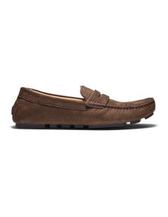 Cisco Nubuck Driving Shoes in Cafe