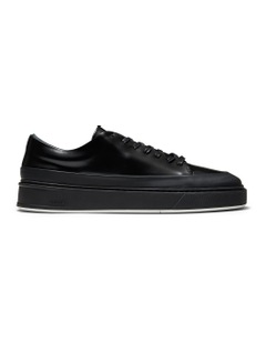 Odin Ace Leather Sneakers in Black