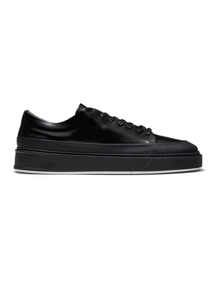 Odin Ace Leather Sneakers in Black image 1