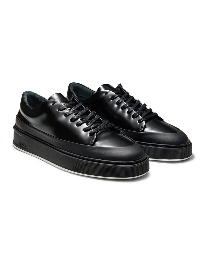 Odin Ace Leather Sneakers in Black image 2