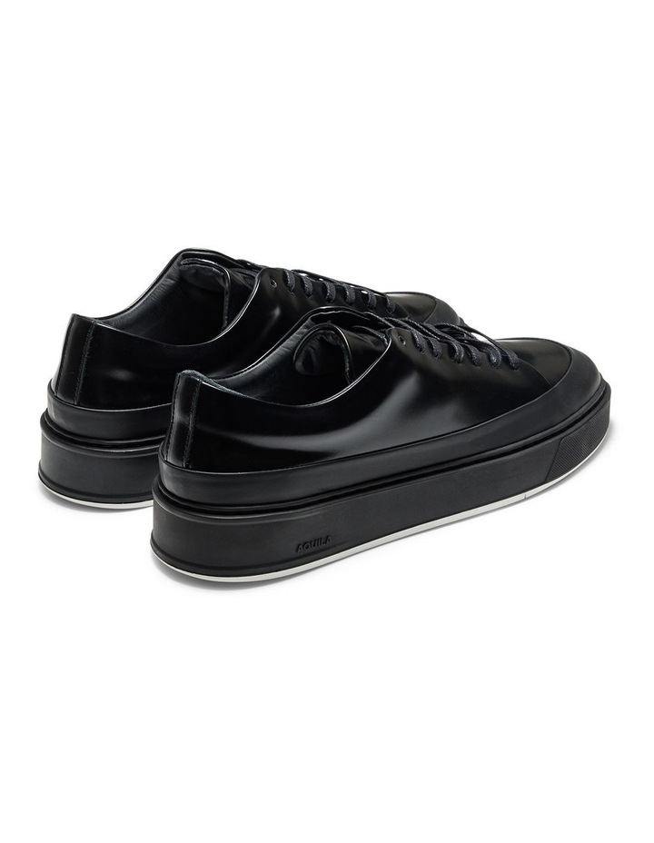 Odin Ace Leather Sneakers in Black image 4