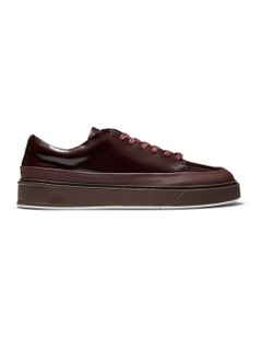 Odin Ace Leather Sneakers in Burgundy